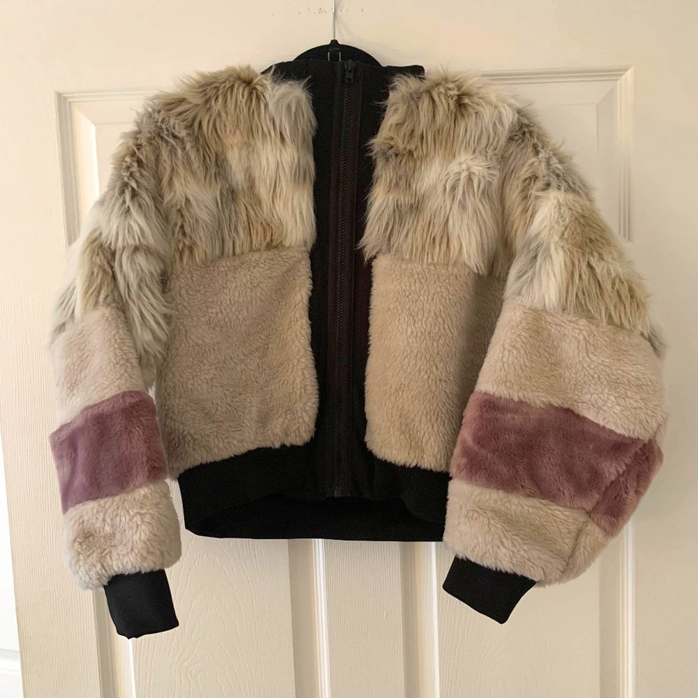 Love TDS / TDS HAWARDEN Faux Fur Bomber Coat